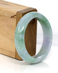 Baikalla Jewelry Jadeite Jade Bangle Bracelet Genuine Burmese Lavender Green Jadeite Jade Bangle Bracelet (54.66 mm)
