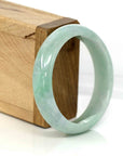 Baikalla Jewelry Jadeite Jade Bangle Bracelet Baikalla Classic Green Natural Jadeite Jade Bangle (56.38 mm )