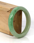 Baikalla Jewelry Jadeite Jade Bangle Bracelet Genuine Burmese Yellowish Green Jadeite Jade Bangle (58.15 mm)