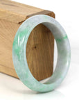 Baikalla Jewelry Jadeite Jade Bangle Bracelet Baikalla Classic Lavender-Green Natural Burmese Jadeite Jade Bangle (58.73 mm )