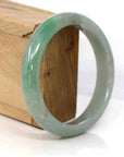 Baikalla Jewelry Jade Bangle Genuine Burmese Green Jadeite Jade Bangle Bracelet ( 62.35 mm)