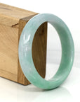 Baikalla Jewelry Jadeite Jade Bangle Bracelet High-quality Green Natural Burmese Jadeite Jade Bangle (59.68 mm )