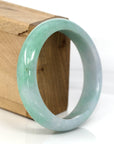 Baikalla Jewelry Jadeite Jade Bangle Bracelet High-quality Green Natural Burmese Jadeite Jade Bangle (59.68 mm )