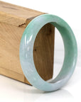 Baikalla Jewelry Jadeite Jade Bangle Bracelet High-quality Green Natural Burmese Jadeite Jade Bangle (59.68 mm )