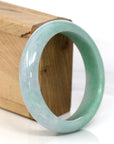 Baikalla Jewelry Jadeite Jade Bangle Bracelet High-quality Green Natural Burmese Jadeite Jade Bangle (59.68 mm )
