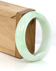 Baikalla Jewelry Jadeite Jade Bangle Bracelet High-quality Lavender-Green Natural Burmese Jadeite Jade Bangle (54.89 mm )