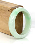 Baikalla Jewelry Jadeite Jade Bangle Bracelet High-quality Lavender-Green Natural Burmese Jadeite Jade Bangle (54.89 mm )