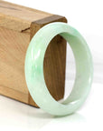 Baikalla Jewelry Jadeite Jade Bangle Bracelet High-quality Lavender-Green Natural Burmese Jadeite Jade Bangle (54.89 mm )