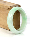 Baikalla Jewelry Jadeite Jade Bangle Bracelet High-quality Lavender-Green Natural Burmese Jadeite Jade Bangle (54.89 mm )