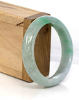 Baikalla Jewelry Jadeite Jade Bangle Bracelet Baikalla Classic Green Natural Jadeite Jade Bangle (56.60 mm )