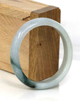 Baikalla Jewelry Jadeite Jade Bangle Bracelet Genuine Burmese Ice Blue Oval Jadeite Jade Bangle (50.95 mm)