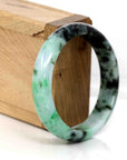 Baikalla Jewelry Jadeite Jade Bangle Bracelet "Classic Bangle" Genuine Burmese Green Jadeite Jade Bangle (56.94 mm )