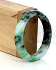 Baikalla Jewelry Jadeite Jade Bangle Bracelet "Classic Bangle" Genuine Burmese Green Jadeite Jade Bangle (56.94 mm )