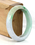 Baikalla Jewelry Jadeite Jade Bangle Bracelet Baikalla's Classic High-quality Lavender-Green Natural Burmese Jadeite Jade Bangle (54.32 mm)