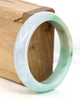 Baikalla Jewelry Jadeite Jade Bangle Bracelet Baikalla's Classic High-quality Lavender-Green Natural Burmese Jadeite Jade Bangle (54.32 mm)