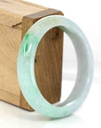 Baikalla Jewelry Jadeite Jade Bangle Bracelet Baikalla's Classic High-quality Lavender-Green Natural Burmese Jadeite Jade Bangle (54.32 mm)