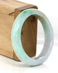 Baikalla Jewelry Jadeite Jade Bangle Bracelet Baikalla's Classic High-quality Lavender-Green Natural Burmese Jadeite Jade Bangle (54.32 mm)