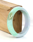 Baikalla Jewelry Jadeite Jade Bangle Bracelet High-quality Lavender-Green Natural Burmese Jadeite Jade Bangle (57.12 mm )