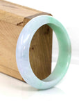 Baikalla Jewelry Jadeite Jade Bangle Bracelet High-quality Lavender-Green Natural Burmese Jadeite Jade Bangle (57.12 mm )