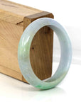 Baikalla Jewelry Jadeite Jade Bangle Bracelet Baikalla Classic Lavender-Green Natural Burmese Jadeite Jade Bangle (54.91 mm )
