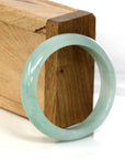Baikalla Jewelry Jadeite Jade Bangle Bracelet Baikalla Genuine Burmese Green Jadeite Jade Oval Bangle (55.8 mm)
