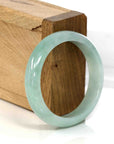 Baikalla Jewelry Jadeite Jade Bangle Bracelet Baikalla Genuine Burmese Green Jadeite Jade Oval Bangle (55.8 mm)