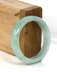 Baikalla Jewelry Jadeite Jade Bangle Bracelet Baikalla Genuine Burmese Green Jadeite Jade Oval Bangle (55.8 mm)