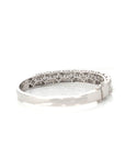 Baikalla Jewelry Gold Diamond Bangle Bracelet 10k White Gold Channel set baguette& round diamonds Oval Bangle Bracelet