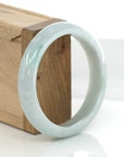 Baikalla Jewelry Jadeite Jade Bangle Bracelet Baikalla "Classic Bangle" Whitish Natural Burmese Jadeite Jade Bangle (58.80mm )