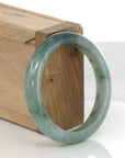 Baikalla Jewelry Jadeite Jade Bangle Bracelet Classic Real Forest Green Jadeite Jade Bangle Bracelet (54.28 mm)