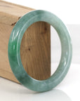 Baikalla Jewelry Jadeite Jade Bangle Bracelet Forest Green Classic Real Jadeite Jade Bangle Bracelet (57.34 mm)