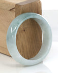Baikalla Jewelry Jadeite Jade Bangle Bracelet Genuine Burmese Ice Blue Oval Jadeite Jade Bangle (50.95 mm)