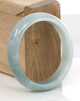 Baikalla Jewelry Jadeite Jade Bangle Bracelet Genuine Burmese Ice Blue Oval Jadeite Jade Bangle (50.95 mm)