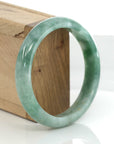 Baikalla Jewelry Jadeite Jade Bangle Bracelet Baikalla "Classic Bangle" Forest Green Genuine Jadeite Jade Bangle ( 59.45 mm )