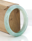 Baikalla Jewelry Jadeite Jade Bangle Bracelet Baikalla "Classic Bangle" Genuine Green Jadeite Jade Bangle ( 58.35 mm )