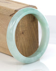 Baikalla Jewelry Jadeite Jade Bangle Bracelet Baikalla "Classic Bangle" Genuine Green Jadeite Jade Bangle ( 58.35 mm )