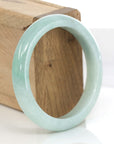 Baikalla Jewelry Jadeite Jade Bangle Bracelet Baikalla "Classic Bangle" Genuine Green Jadeite Jade Bangle ( 58.35 mm )
