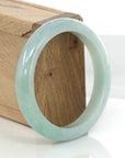 Baikalla Jewelry Jadeite Jade Bangle Bracelet Baikalla "Classic Bangle" Genuine Green Jadeite Jade Bangle ( 58.35 mm )