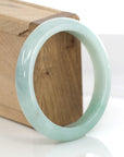 Baikalla Jewelry Jadeite Jade Bangle Bracelet Baikalla "Classic Bangle" Genuine Green Jadeite Jade Bangle ( 58.35 mm )