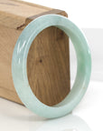 Baikalla Jewelry Jadeite Jade Bangle Bracelet Baikalla "Classic Bangle" Genuine Green Jadeite Jade Bangle ( 58.35 mm )