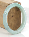 Baikalla Jewelry Jadeite Jade Bangle Bracelet Baikalla "Classic Bangle" Genuine Green Jadeite Jade Bangle ( 58.35 mm )