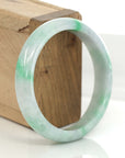 Baikalla Jewelry Jadeite Jade Bangle Bracelet Genuine Burmese Lavender & Green Jadeite Jade Bangle Bracelet ( 59.21 mm )