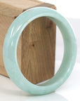 Baikalla Jewelry Jadeite Jade Bangle Bracelet Baikalla "Classic Bangle" Natural Burmese Green Jadeite Jade Bangle ( 58.84 mm )