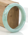 Baikalla Jewelry Jadeite Jade Bangle Bracelet Baikalla "Classic Bangle" Natural Burmese Green Jadeite Jade Bangle ( 58.84 mm )