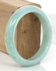 Baikalla Jewelry Jadeite Jade Bangle Bracelet Baikalla "Classic Bangle" Natural Burmese Green Jadeite Jade Bangle ( 58.84 mm )
