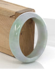 Baikalla Jewelry Jadeite Jade Bangle Bracelet Genuine Lavender-Green Jadeite Jade Bracelet Bangle ( 55.4 mm )