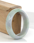 Baikalla Jewelry Jadeite Jade Bangle Bracelet Genuine Lavender-Green Jadeite Jade Bracelet Bangle ( 55.4 mm )