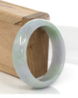 Baikalla Jewelry Jadeite Jade Bangle Bracelet Genuine Lavender-Green Jadeite Jade Bracelet Bangle ( 55.4 mm )