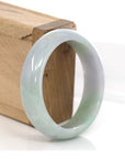 Baikalla Jewelry Jadeite Jade Bangle Bracelet Genuine Lavender-Green Jadeite Jade Bracelet Bangle ( 55.4 mm )