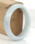 Baikalla Jewelry Jadeite Jade Bangle Bracelet Baikalla "Classic Bangle" Whitish Natural Burmese Jadeite Jade Bangle (58.80mm )